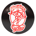 HUNTER CYCLES Silk Print Round Sticker