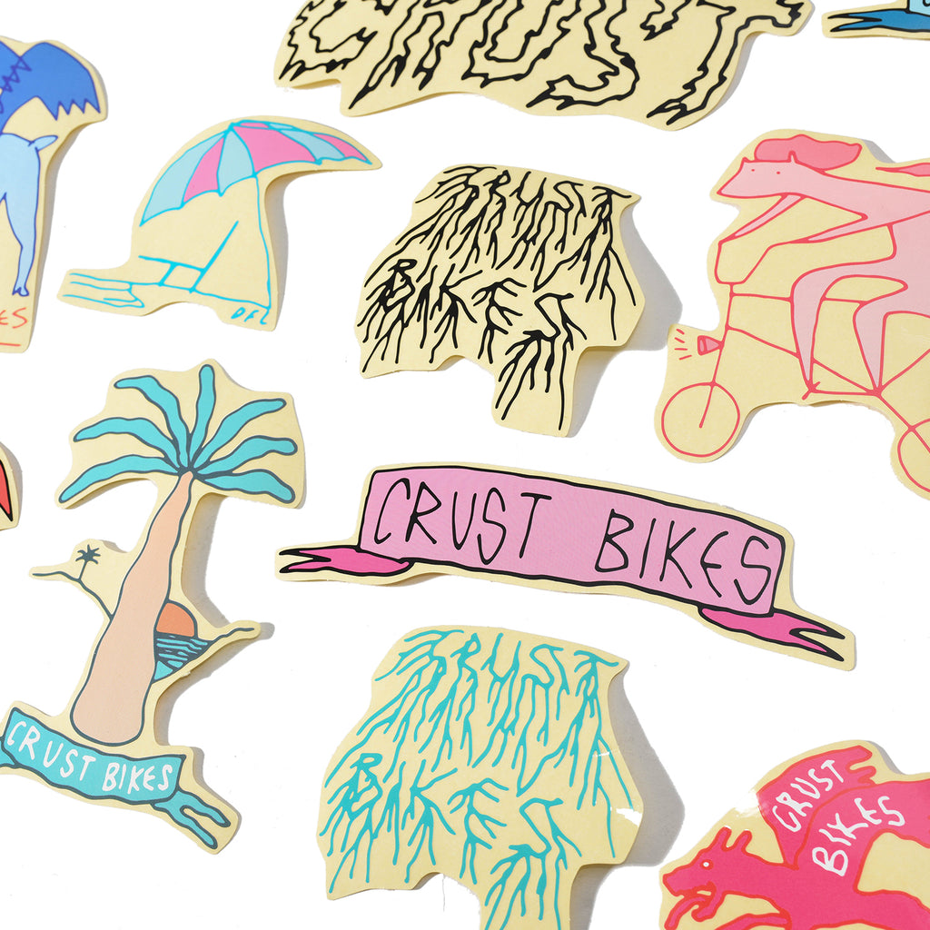CRUST BIKES Sticker Pack
