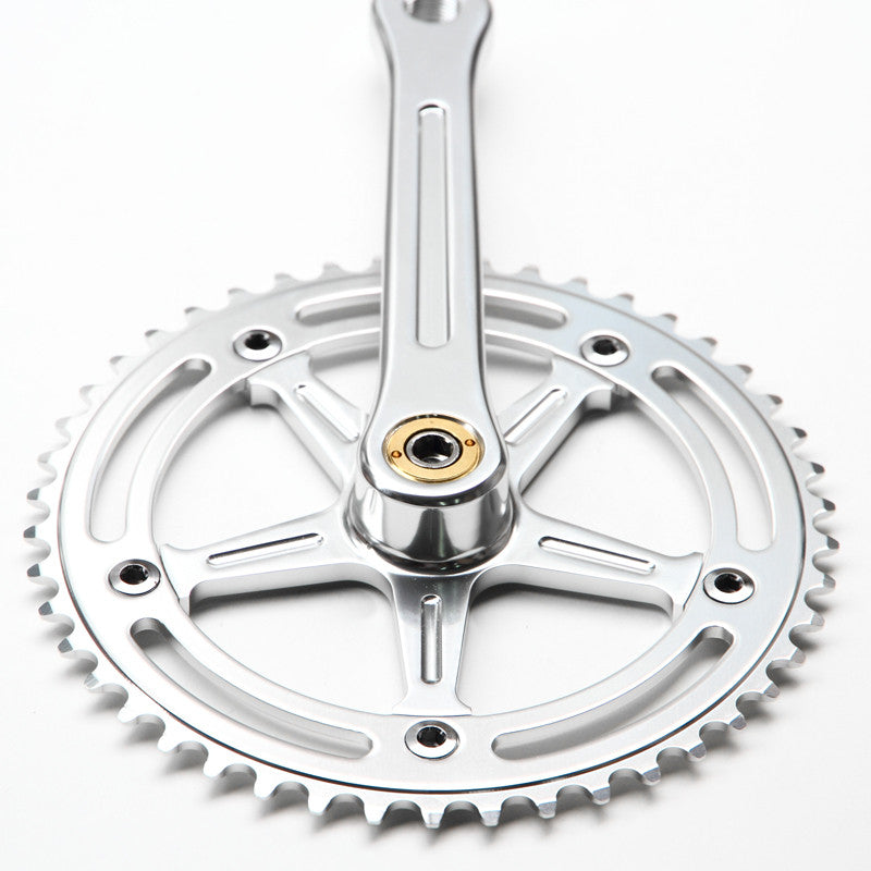 bluelug rmcクランクセット165 ボトムブラケット チェーンリング付き BLUE LUG* RMC track crank set (all black) - BLUE LUG ONLINE