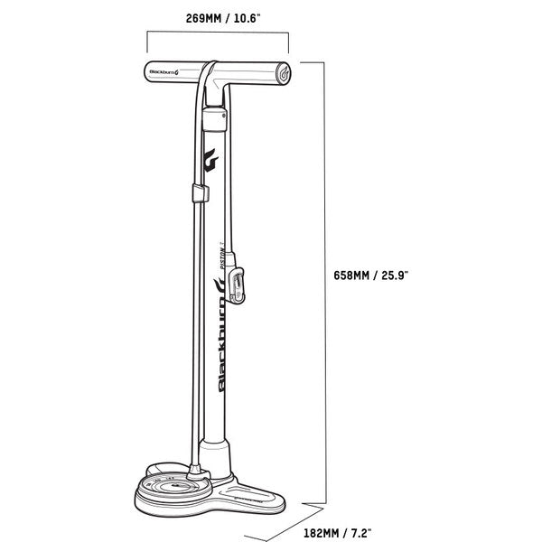 Blackburn piston best sale 3 floor pump