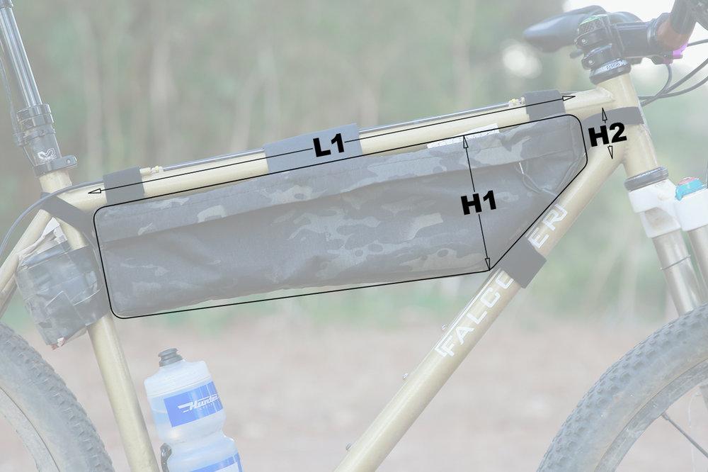 レア OUTER SHELL Half Framebag S 白 フレームバッグ OUTER SHELL Half Framebag