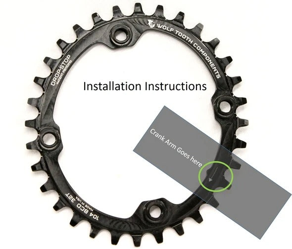 WOLF TOOTH Dropstop Chainring 104BCD 4arm