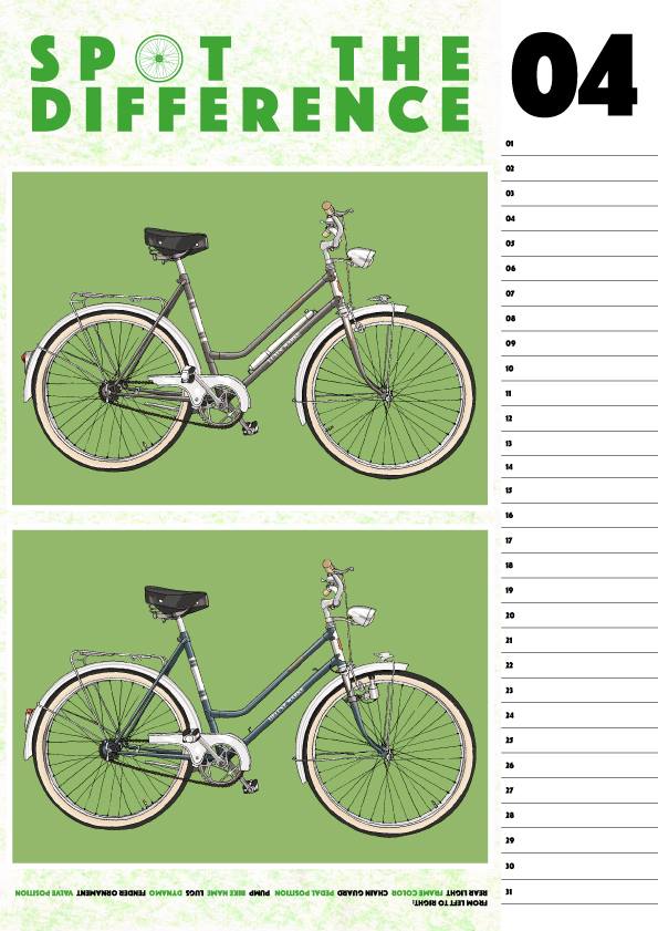 ADAM'S Bicycle Calendar