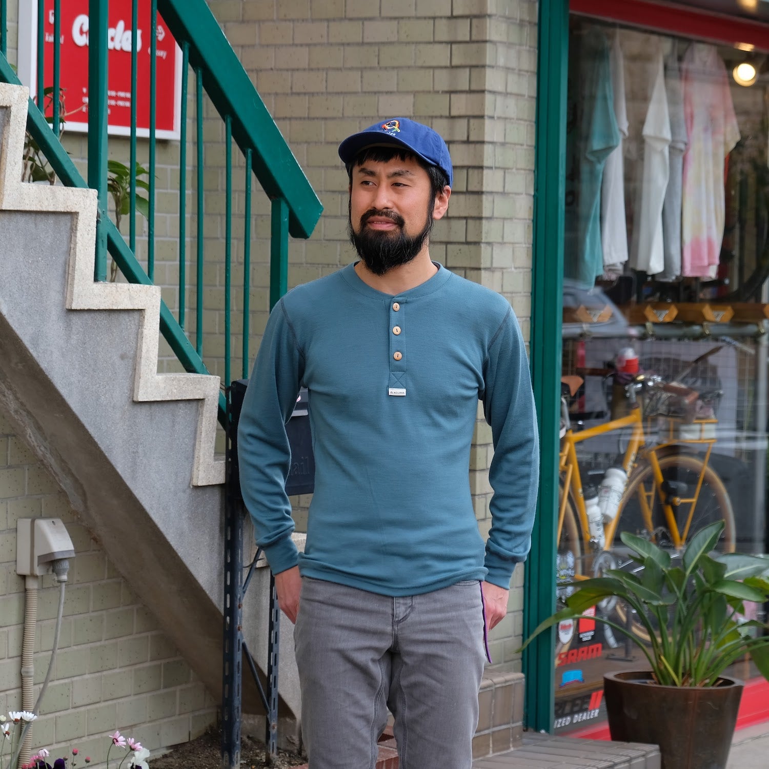 ACLIMA M's Warmwool Granddad Shirt