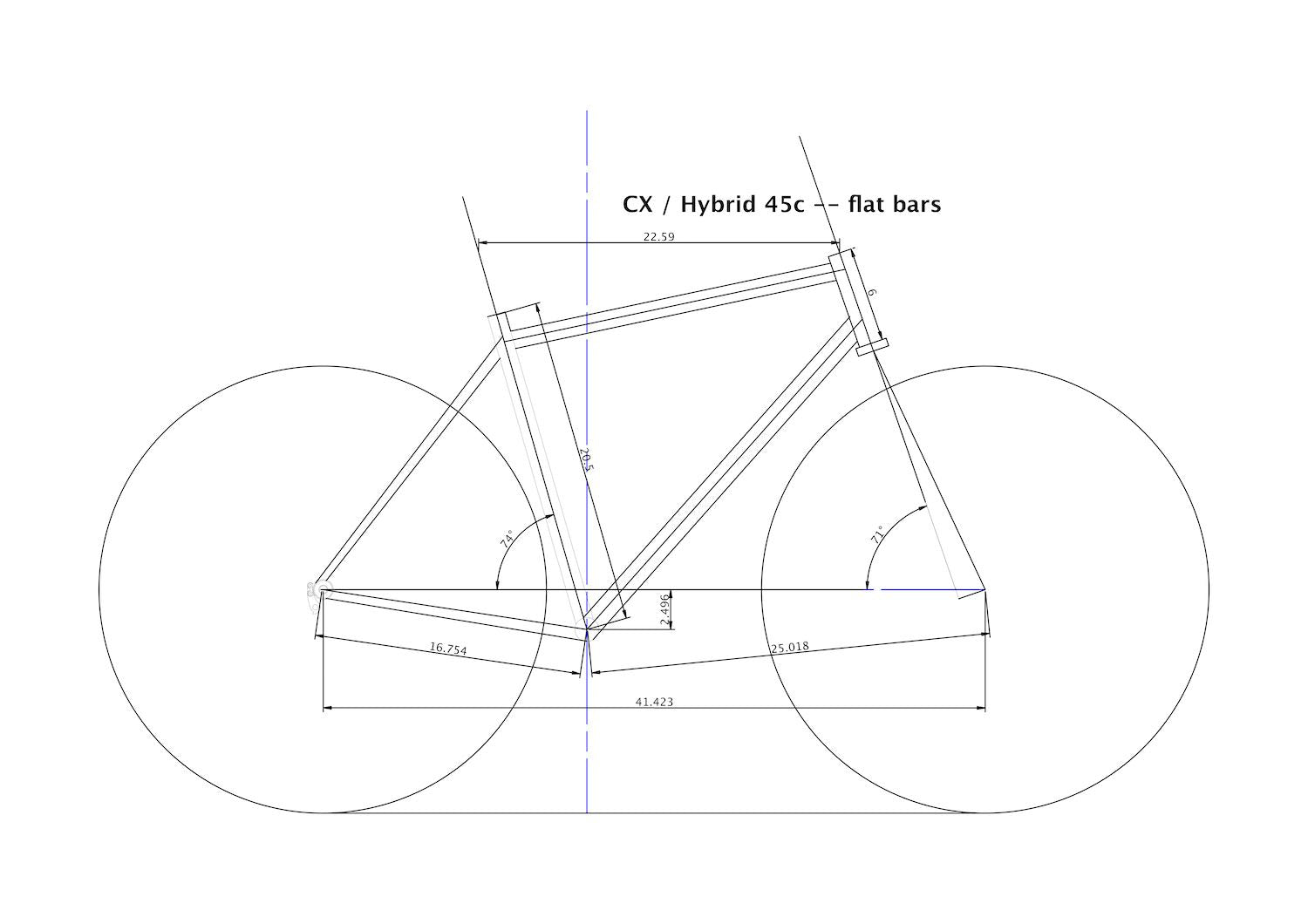 HUNTER CYCLES CX / Hybrid Blues Frame Set