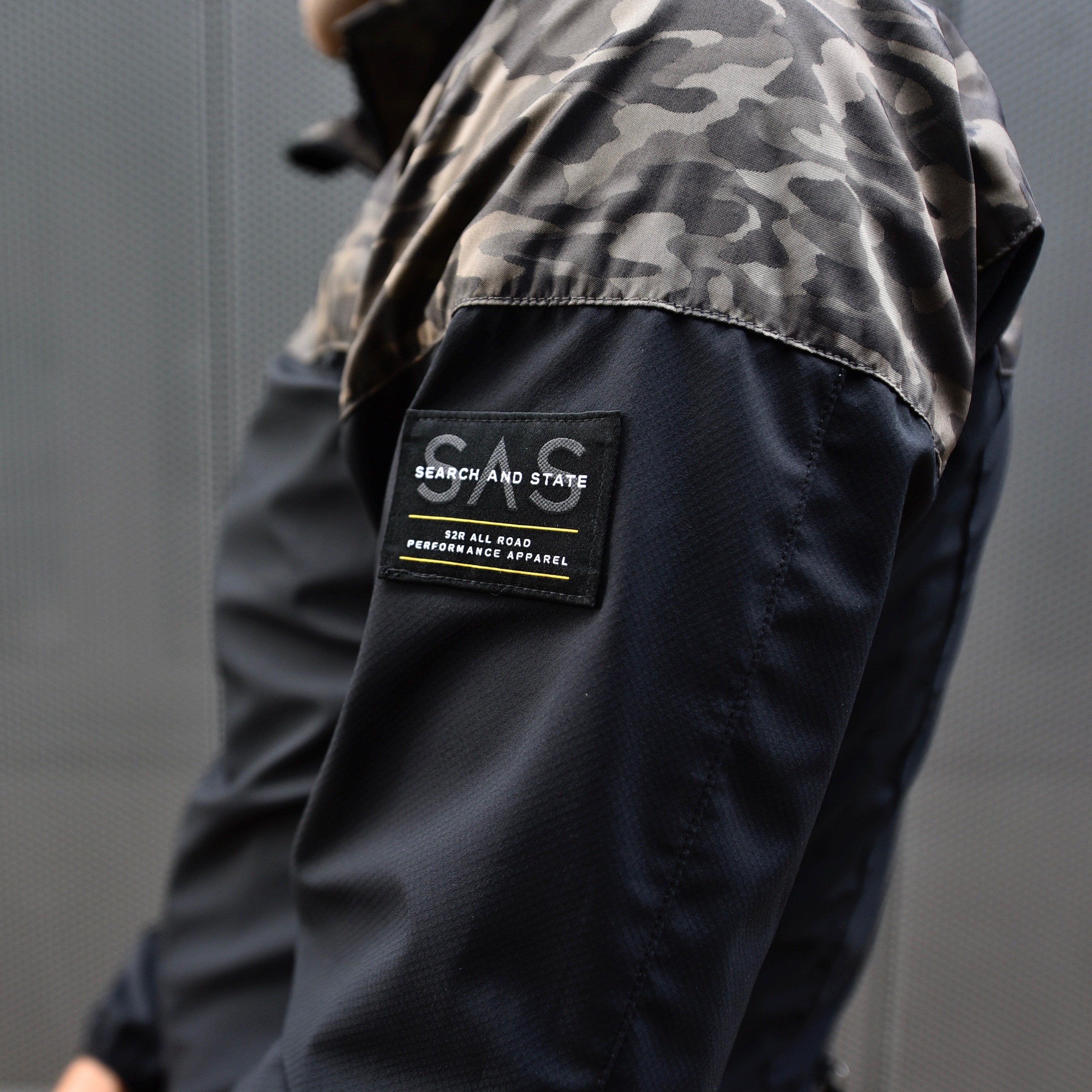 SEARCH AND STATE S1-J Camo Colorblock Riding Jacket