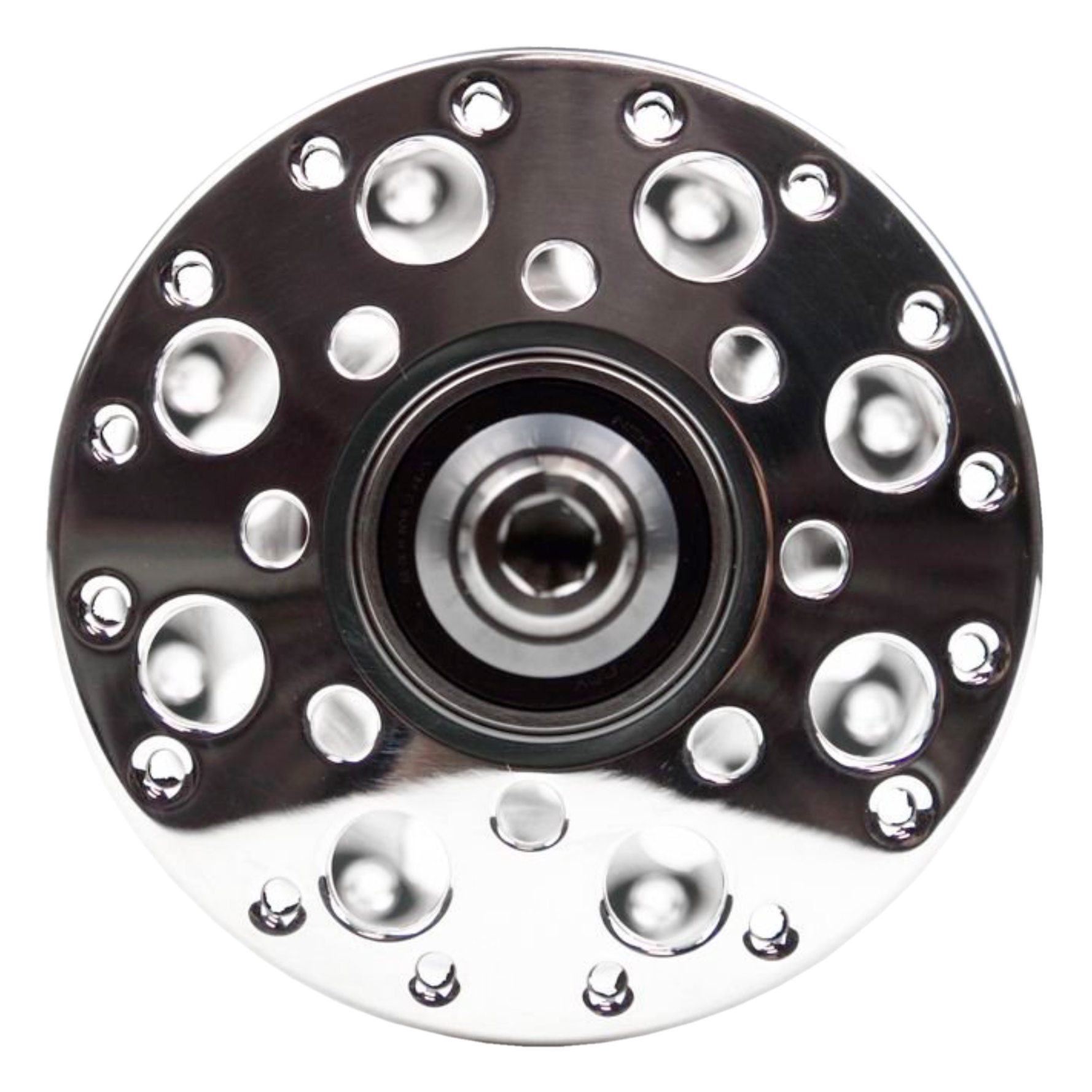 PHIL WOOD Pro High Flange Track Hub Front PHIL WOOD Pro High Flange Track Hub Front