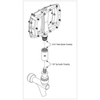 PROBLEM SOLVERS Beer Tap Handle Adapter for Pedal