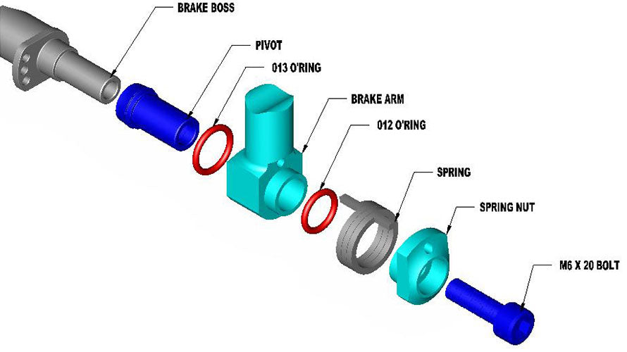 PAUL COMPONENT Brake Pivot Pair