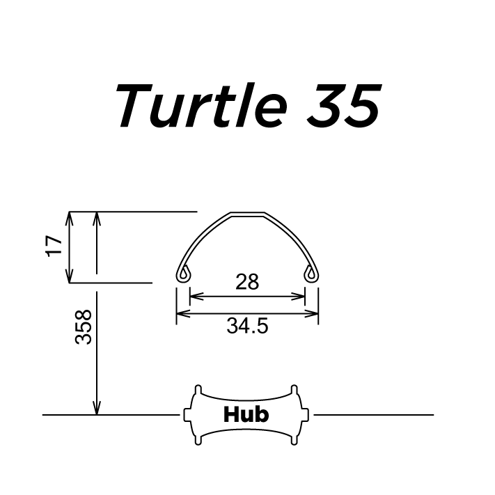 SIMWORKS Turtle 35 Black