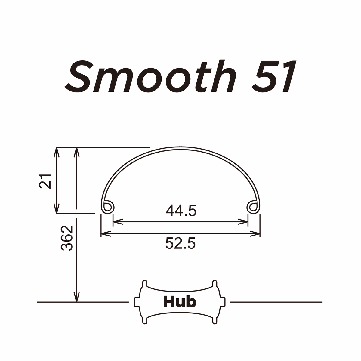 SIMWORKS Smooth 51 Black