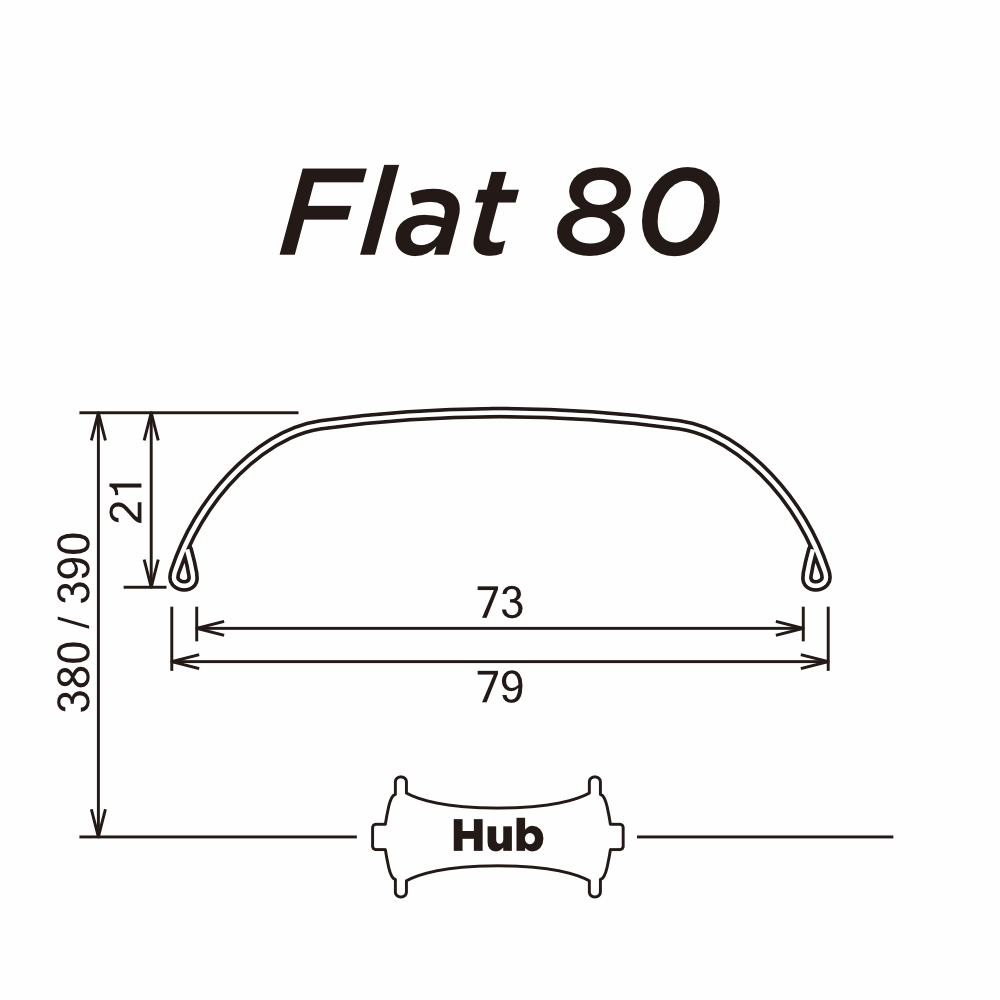SIMWORKS Flat 80 BLACK