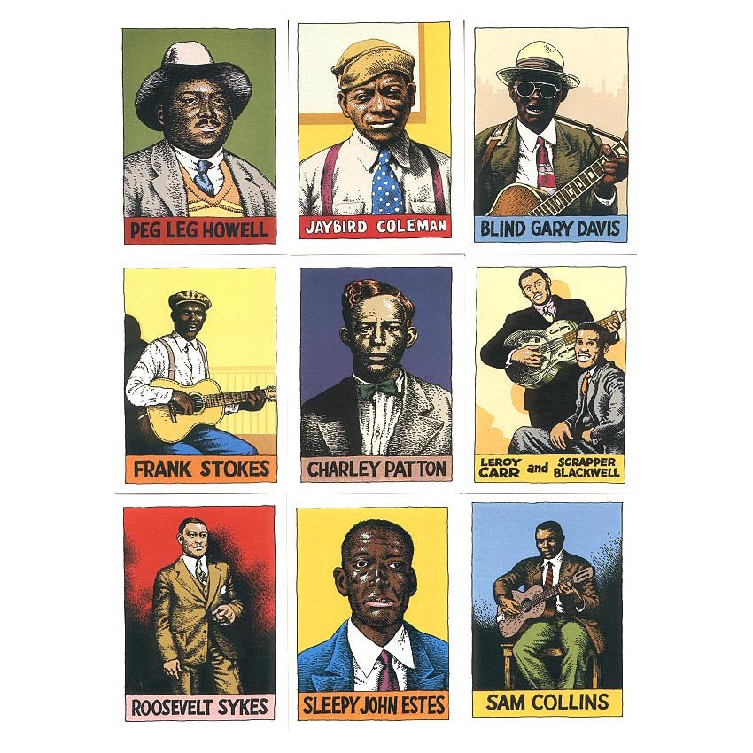 CIRCLES BOOKS Heroes of the Blues Boxed Trading Card Set by R. Crumb