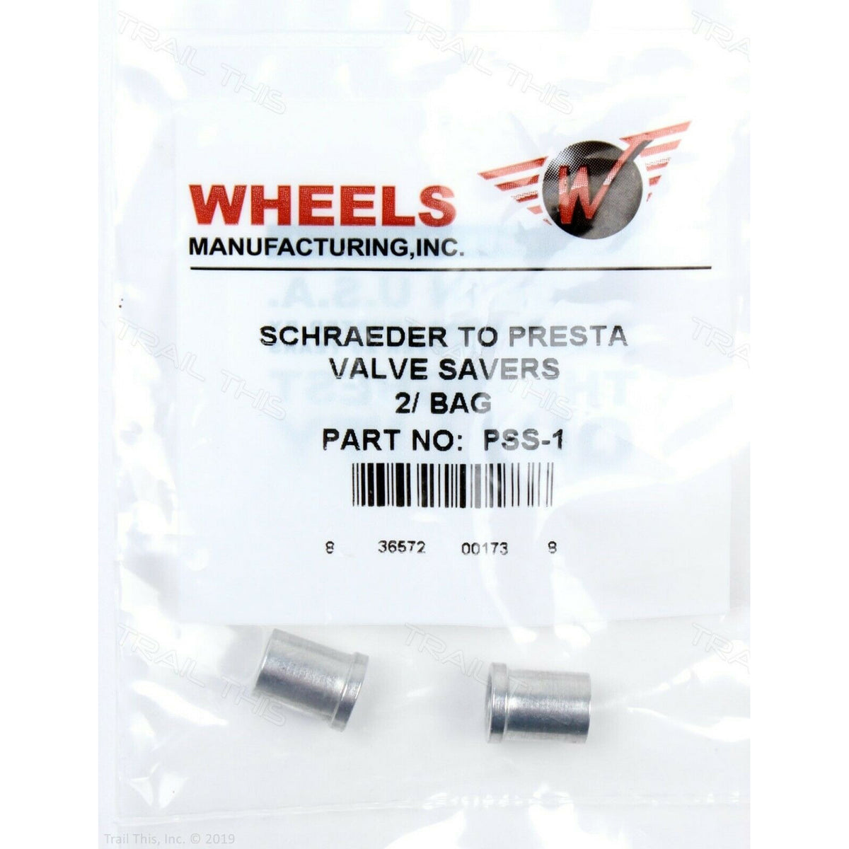 WHEELS MANUFACTURING Schraeder To Presta Valve Savers (2/Bag)