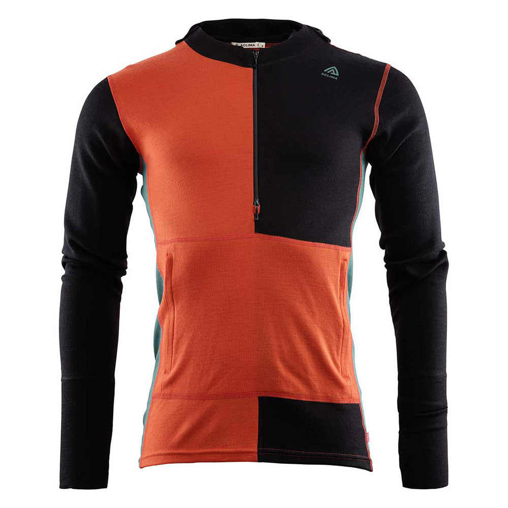 ACLIMA M's Warmwool Hood Sweater W/Zip